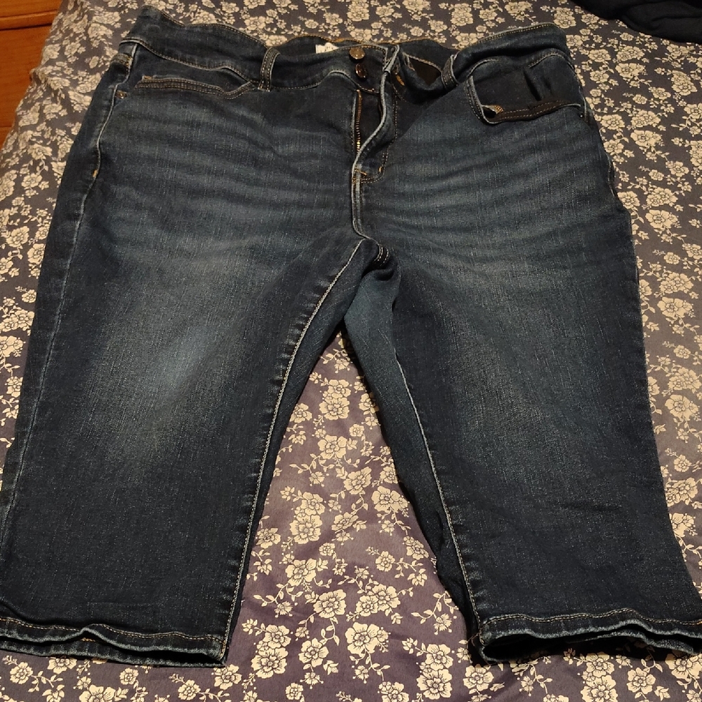 Lane Bryant Dark Indigo Relaxed Capris